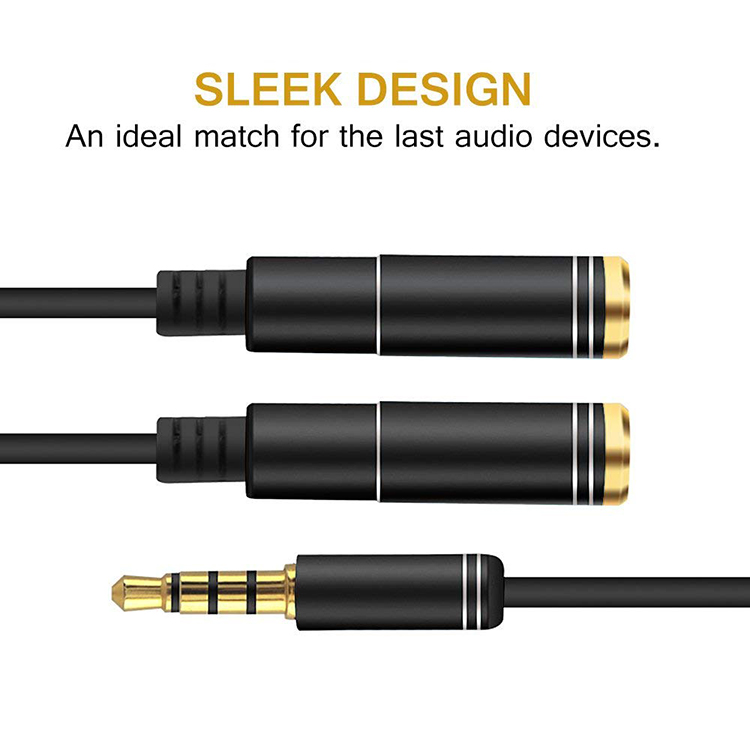 3.5mm Mic Y Mobile Audio Split - огляд і ціна Earphone Splitter Jack